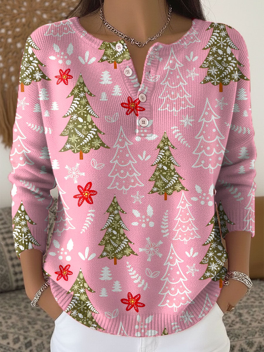 Sofia | Christmas Sweater with Decorative Buttons