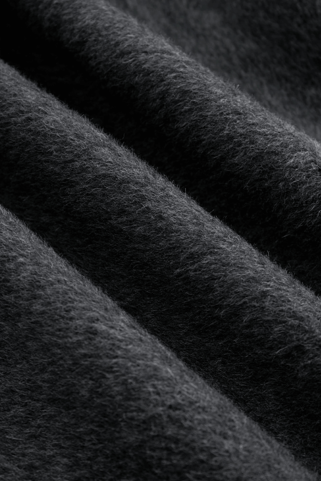 Belted Double-Breasted Grey Wool Coat