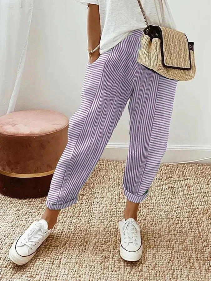 Laura | Striped Trousers