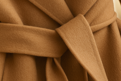 Classic Long Belted Wool Coat