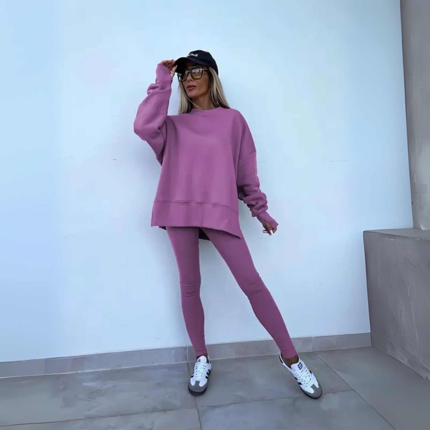 Yachi | Casual Long Sleeve Sweatshirt and Pants Set