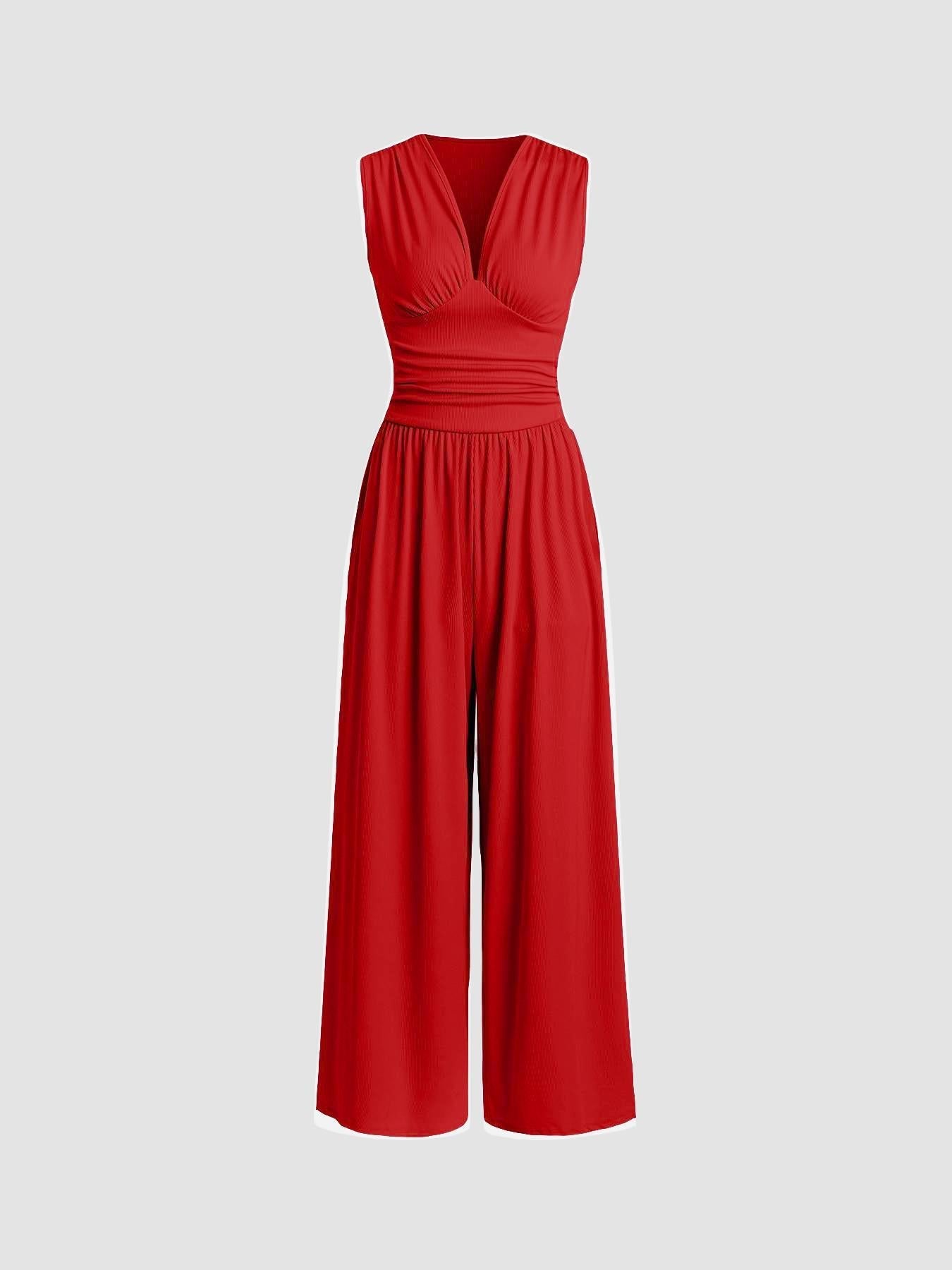 Charity | Chic Sleeveless Wide-Leg Jumpsuit