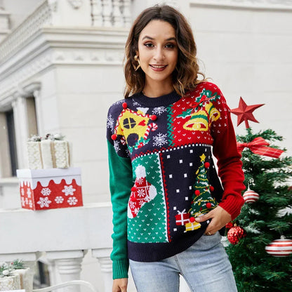Evie | Christmas Jumper for Women – Knitted, Warm, Round Neck