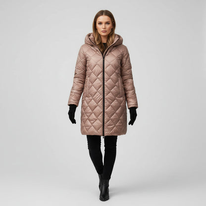 Ella | Elegant Hooded Down Jacket
