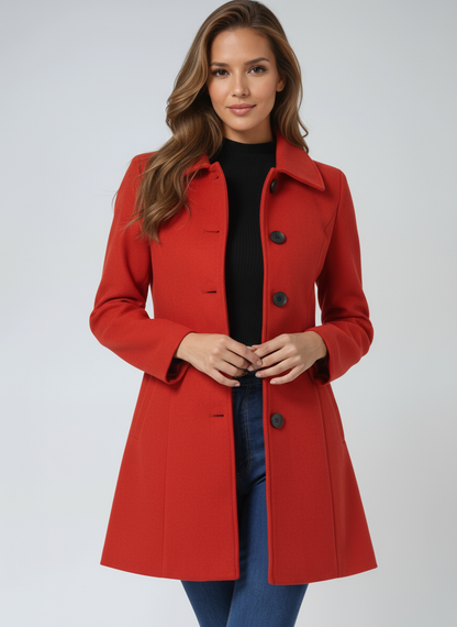 Single Breasted Winter Trench Coat