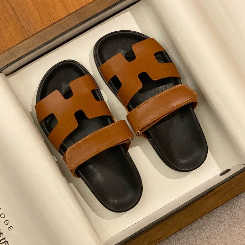 Tamara | Leather Slides