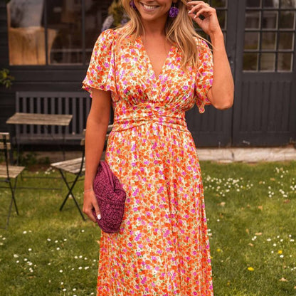 Ruth | Long V-neck Dress