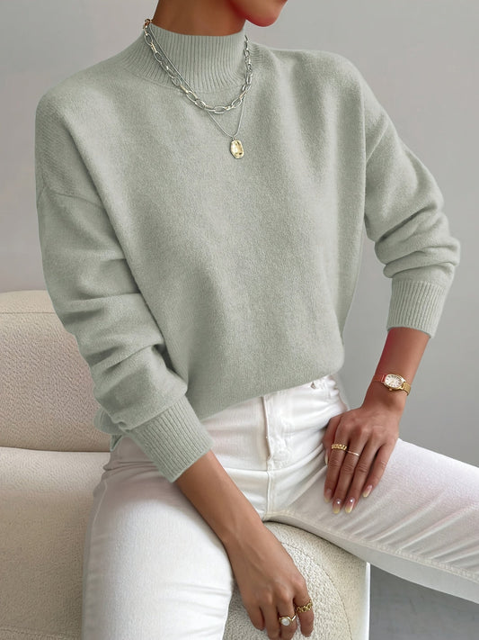 Rose | Elegant Relaxed-Fit Turtleneck