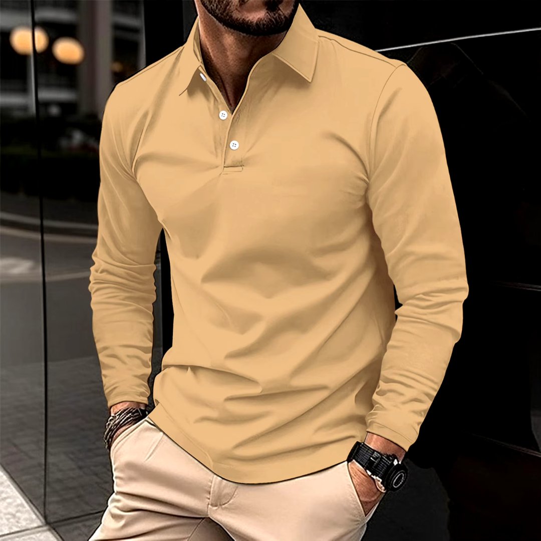 Ezra | Casual Long Sleeve Polo