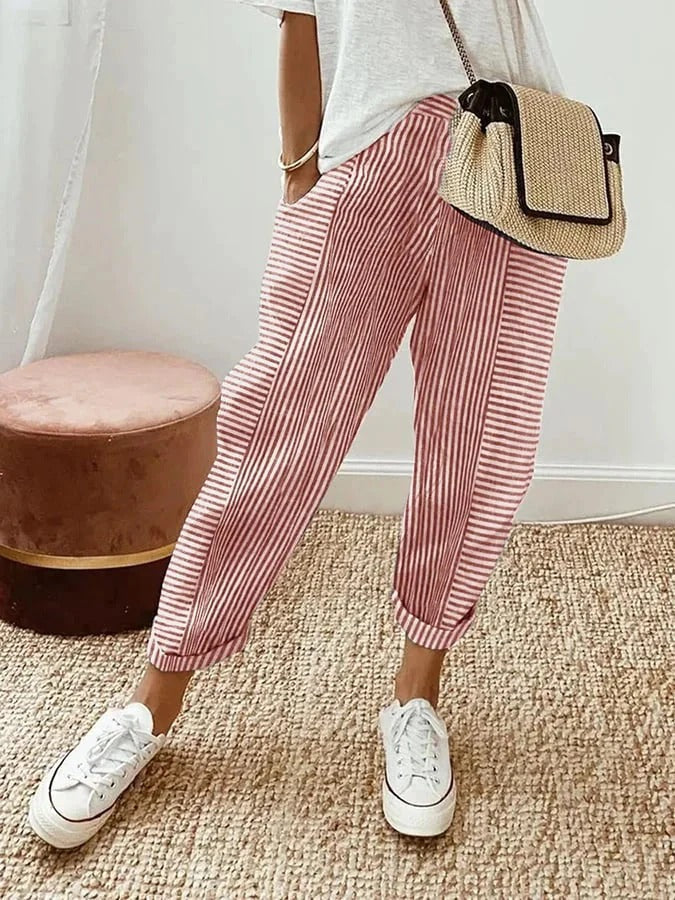 Laura | Striped Trousers