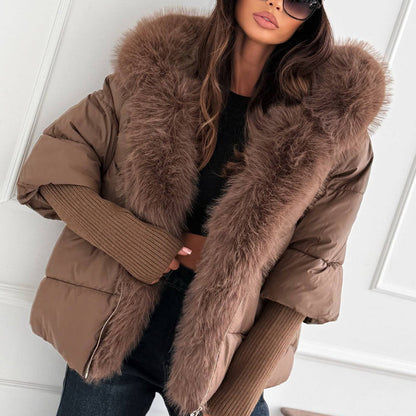 Maeve | Faux Fur Trim Puffer Jacket