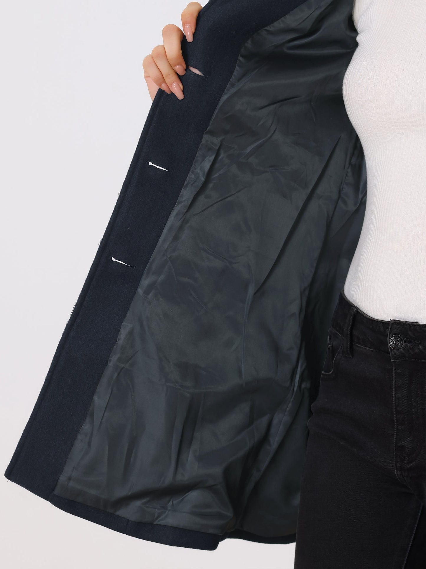 Single Breasted Winter Trench Coat